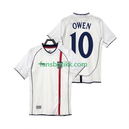 Fotballdrakt England OWEN 10 Retro Hjemmetrøye 2002 Kortermet